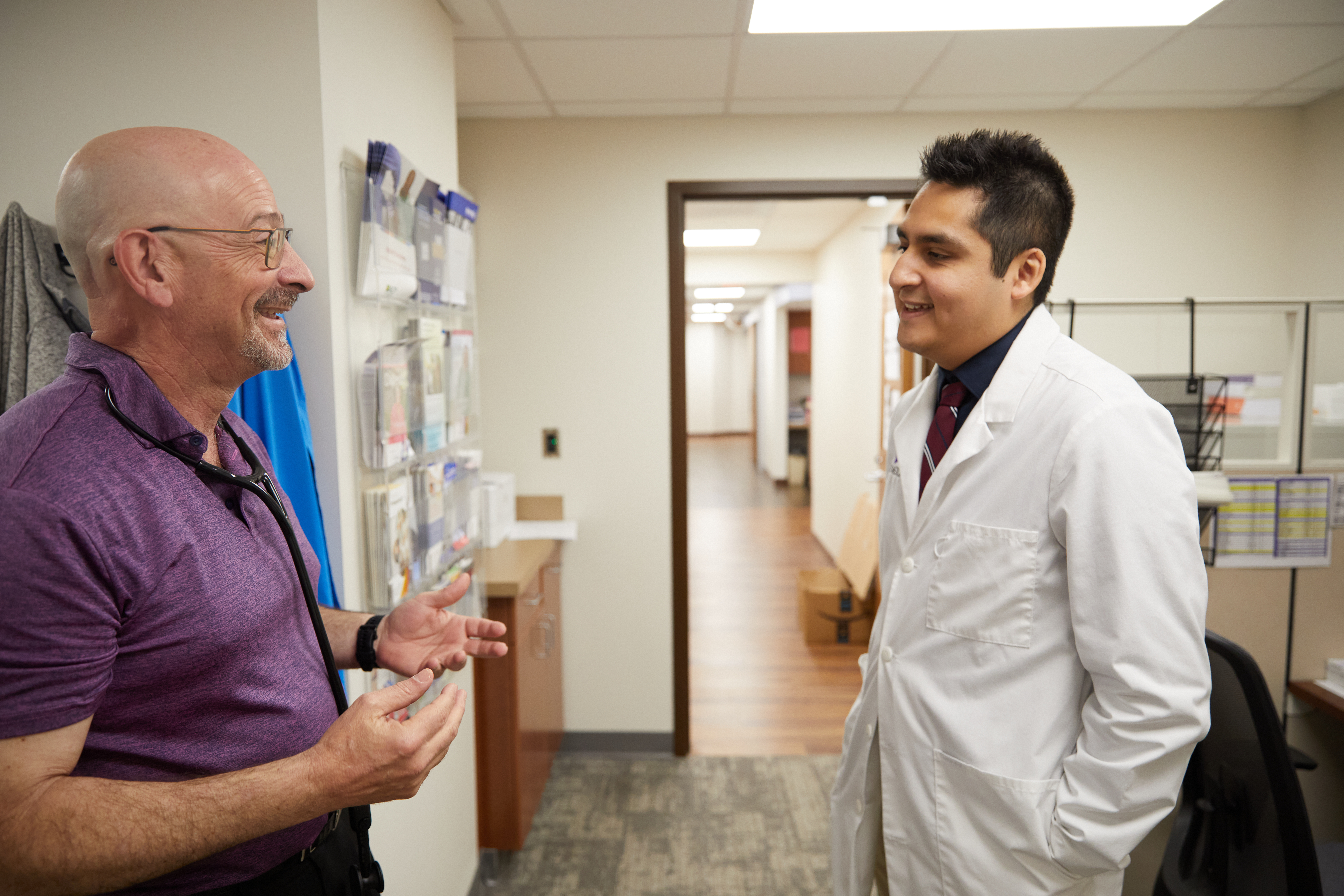 Dr. Julio Mendoza Estrada with a colleague