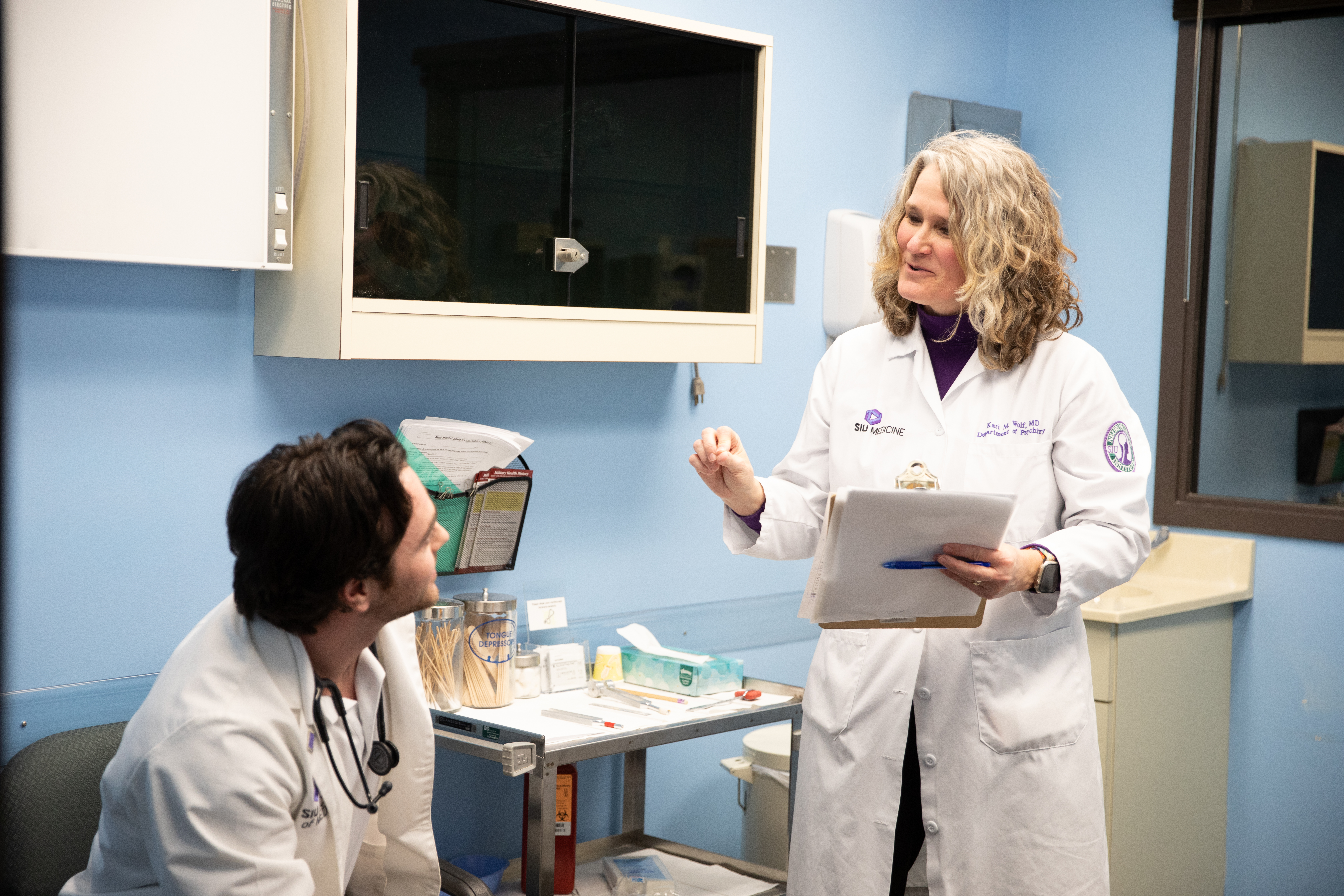 Dr. Wolf with resident