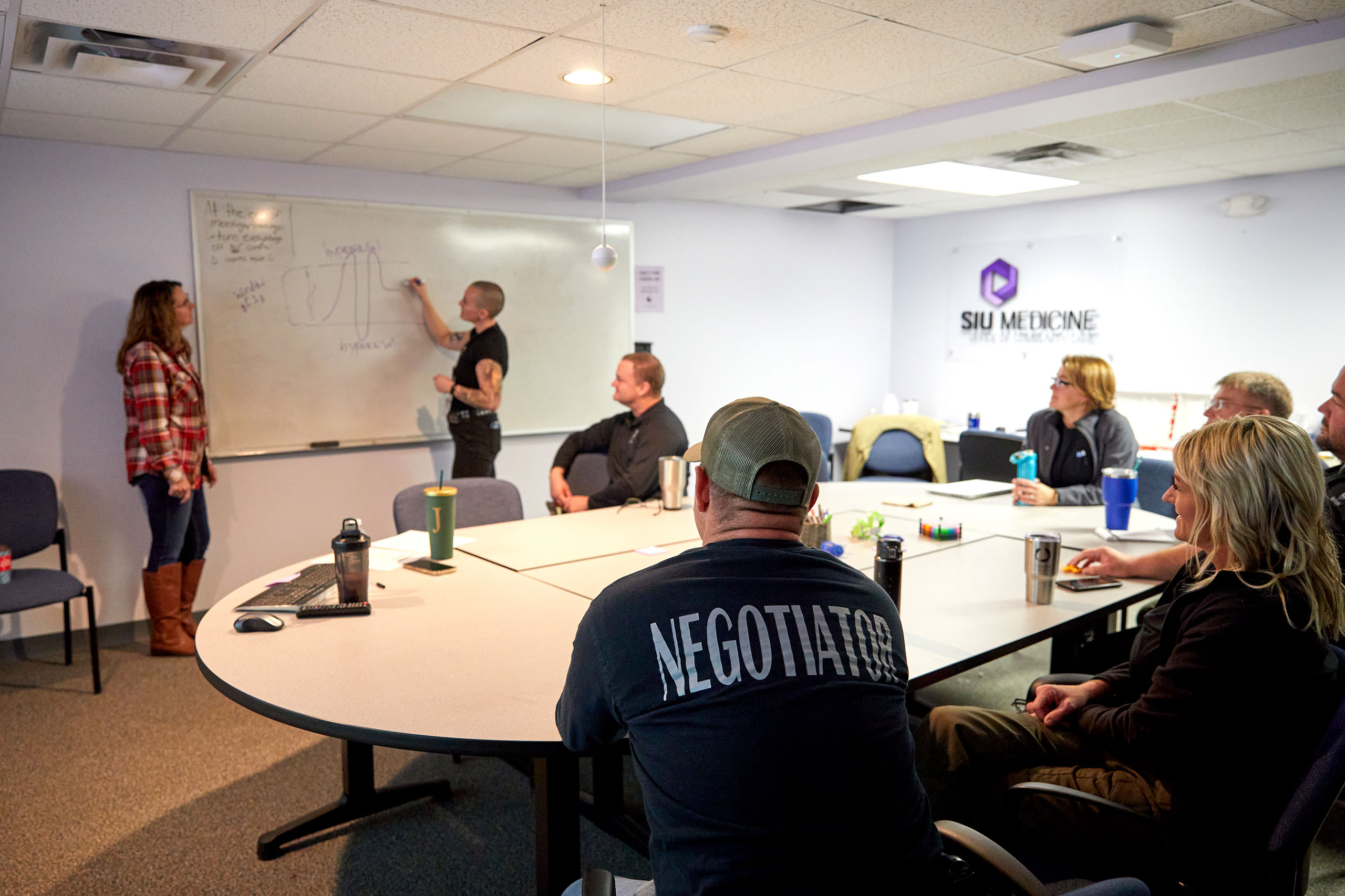 In addition to their counseling services, Survivor Recovery Center staff provide periodic trauma-informed care training to members of the Springfield Police Department.