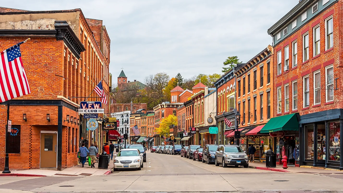 Street in Galena, Illinois