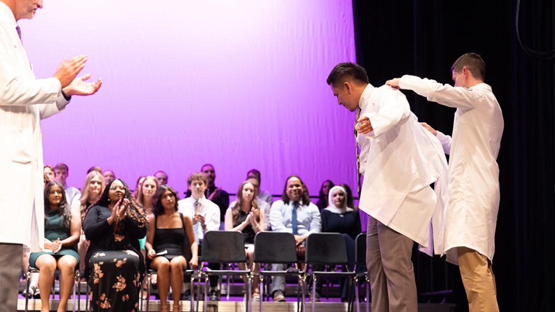 Austin assists with White Coat