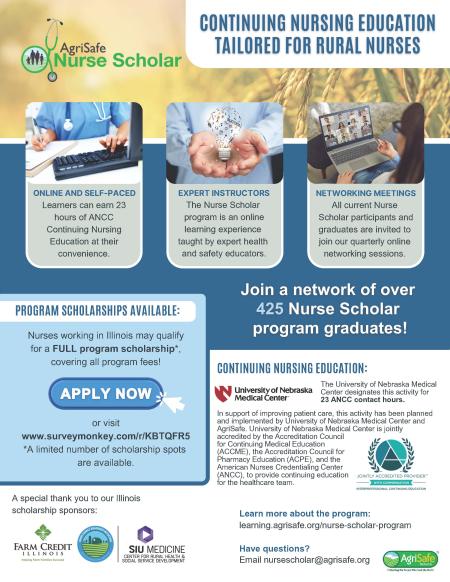 AgriSafe Nurse Scholar flyer