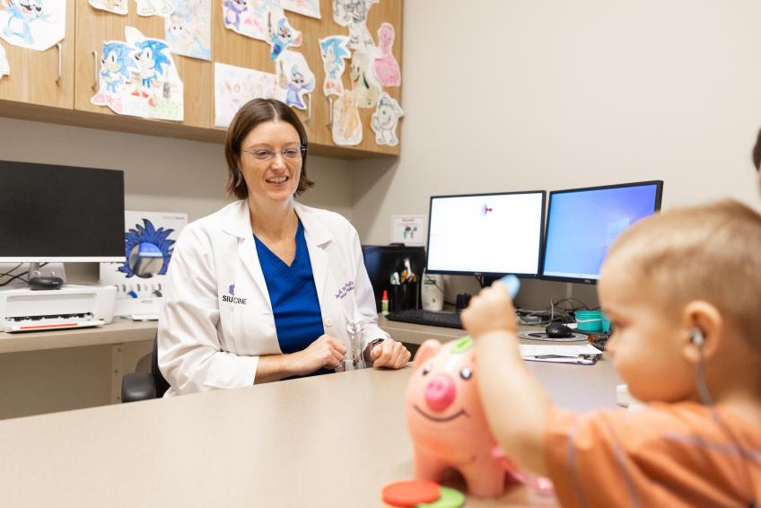 Jamie Purdy, pediatric hearing evaluation